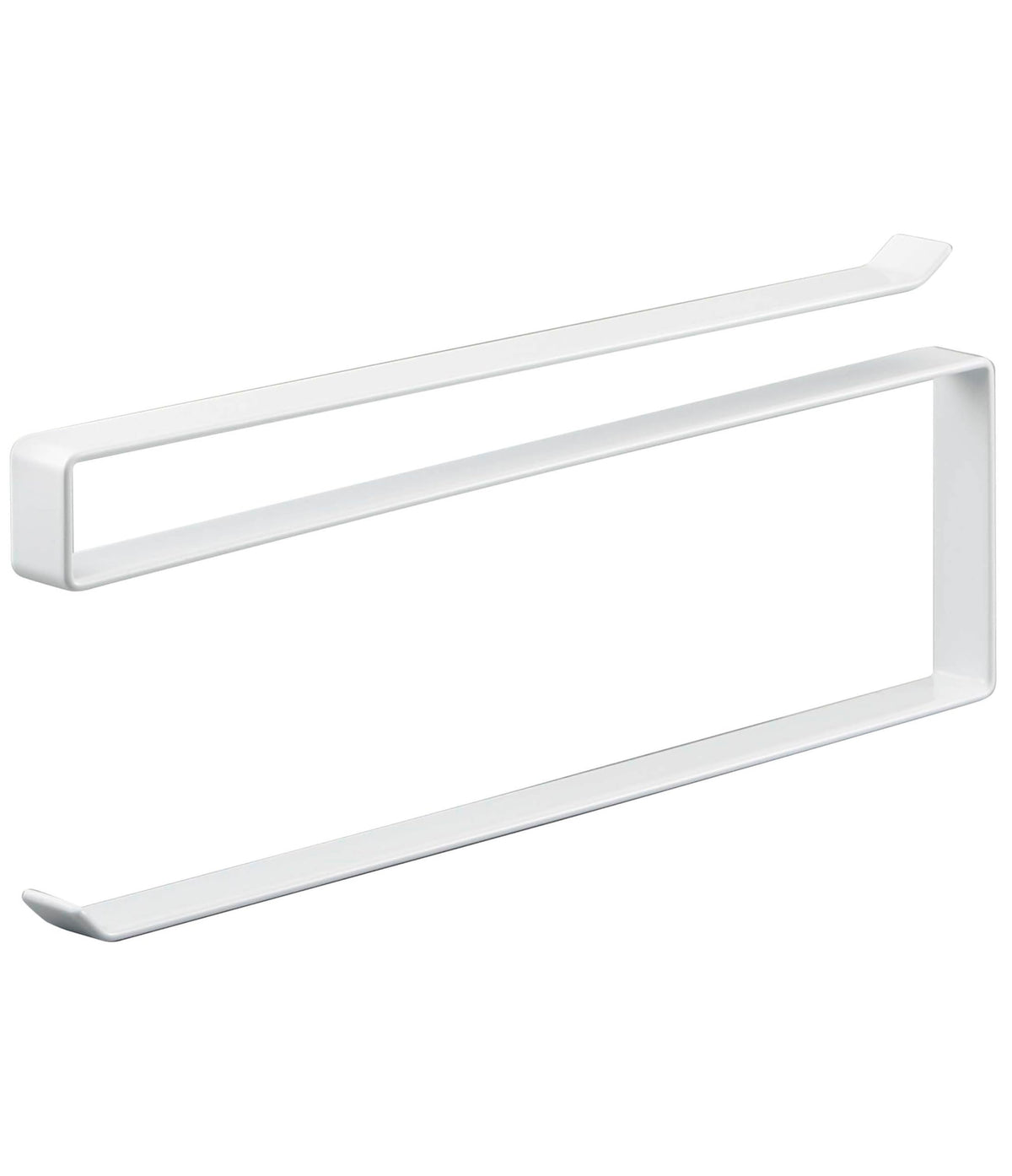 Yamazaki Tower Under-Shelf Kitchen Paper Holder, Steel Roll Holder for Hanging Cabinets, 1.5 x 26 x 9.5 cm and 180 g, Fits 24 cm Rolls, White or Black
