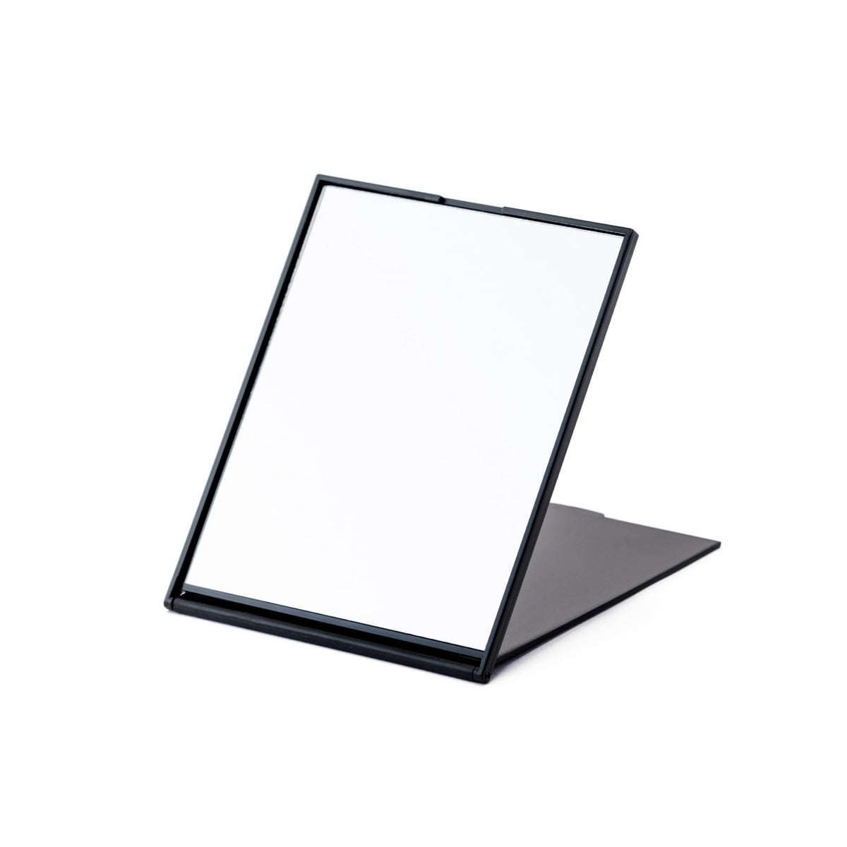 Horiuchi Mirror Slim and Light Compact Folding Mirror, Handheld and Tabletop Makeup Mirror in M and L Sizes, Silver, Black or White, Made in Japan