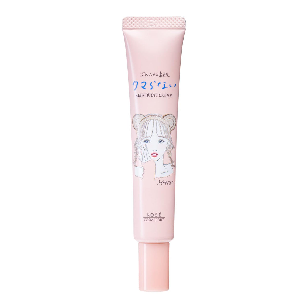 Clear Turn Gomen ne Suhada Eye Cream with Retinol Derivative, Niacinamide and Hyaluronic Acid for Tired, Dull-Looking Eyes, Fragrance-Free and Colorant-Free, 20 g