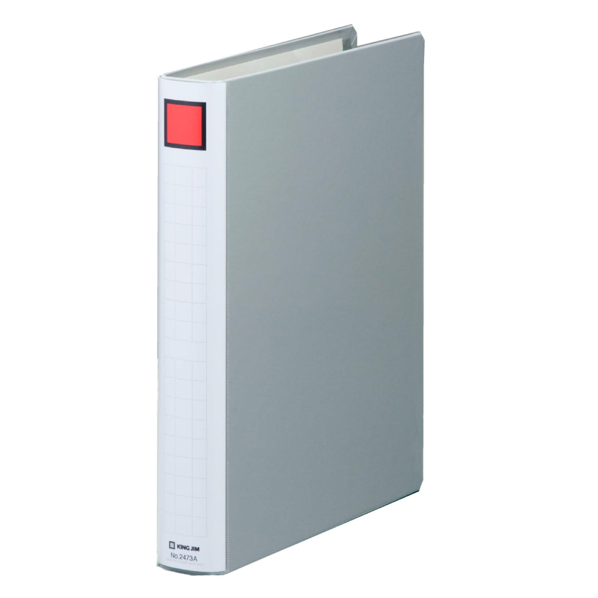 King Jim King File Super Dotch Easy A4 Portrait Two-Hole File, Olefin-Covered Lever Binder Opening Left or Right, 80 mm Hole Spacing, 200 to 1,000 Sheets, 307 x 243 mm, Blue or Grey