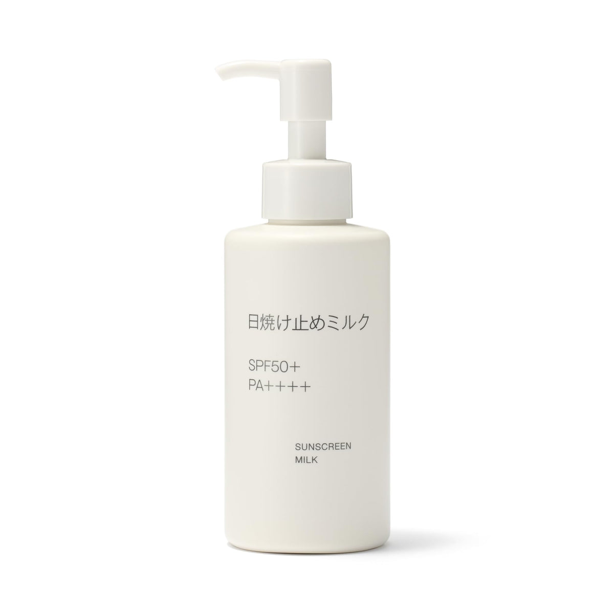 MUJI Sunscreen Milk SPF50+ PA++++, Water-Resistant Face and Body Sunscreen Lotion, Pump 150 g, Portable 30 g or Refill 120 g