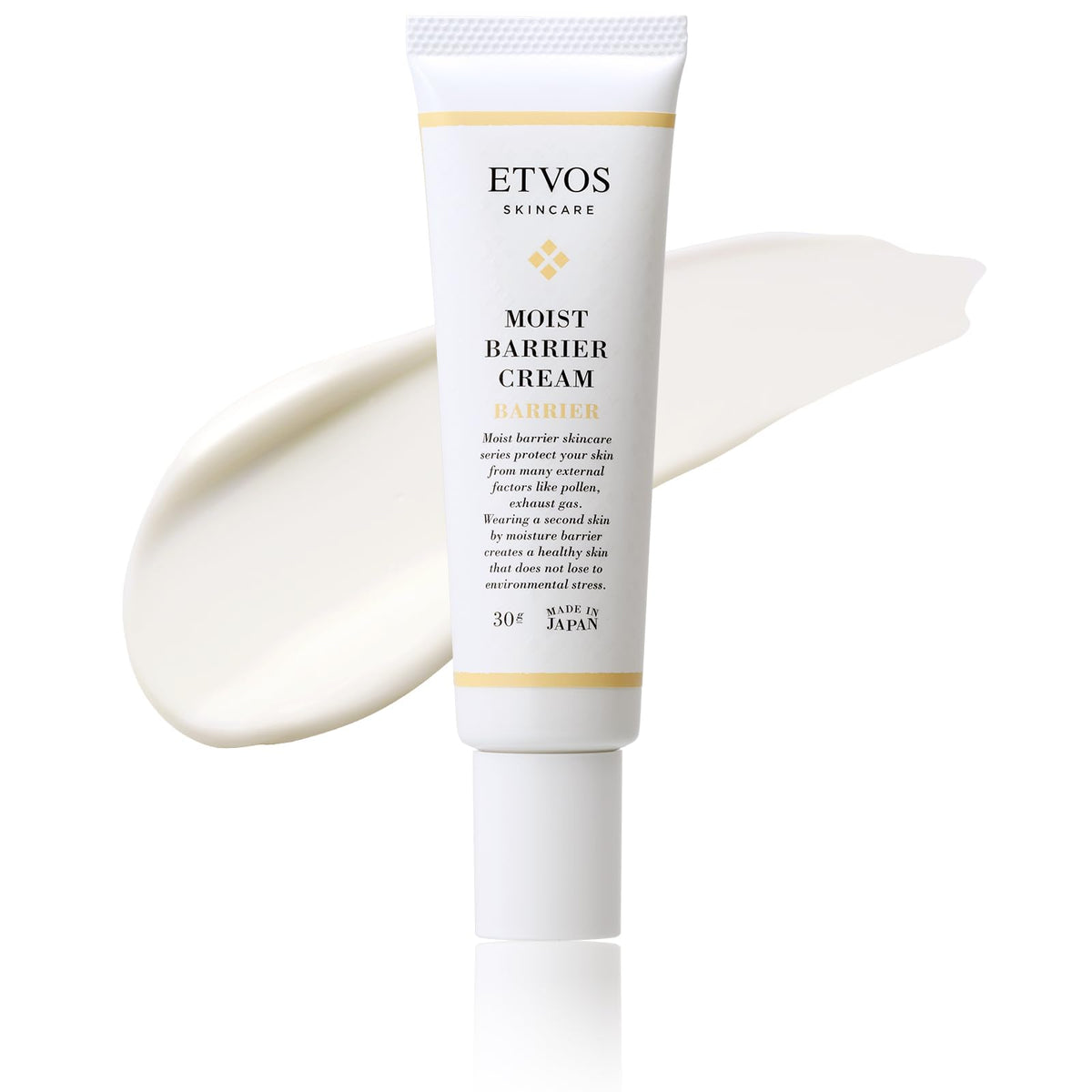 ETVOS Moist Barrier Cream 30 g, Fragrance-Free Second-Skin Face Moisturiser with Four Human-Type Ceramides for Dry and Sensitive Skin