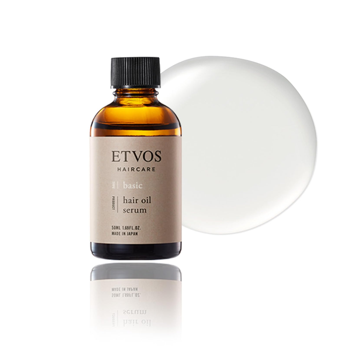 ETVOS Hair Oil Serum, Non-Silicone Damage-Care Hair Oil with 7 Plant Oils and Damask Rose Fragrance, 50 ml