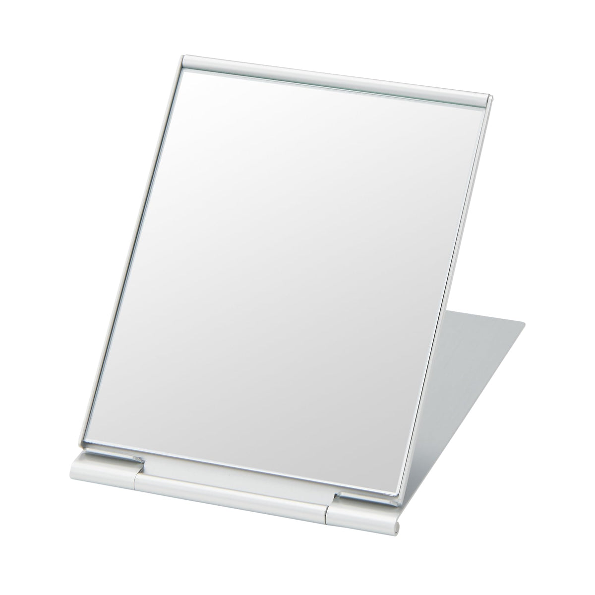 Muji Aluminium Folding Mirror, Slim Portable Glass Mirror with Aluminium Case, Size S, M or L