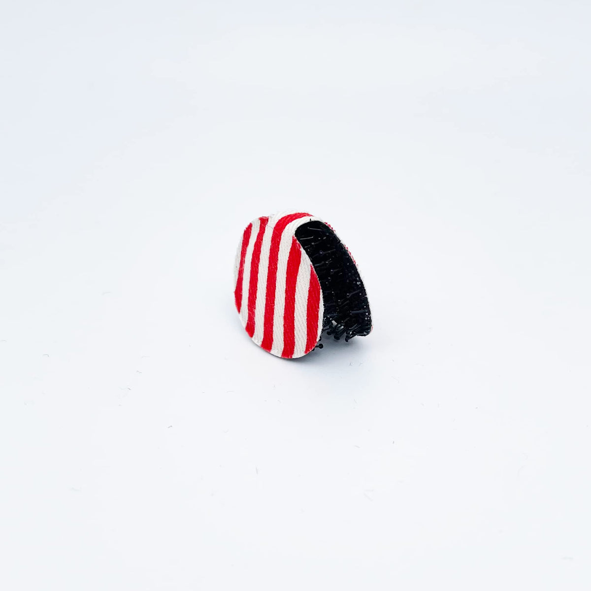 Standard Series No-Crease Hair Clip for Bangs, Made in Japan, Dot, Check and Stripe Ribbons in Mini, Middle and Large Sizes