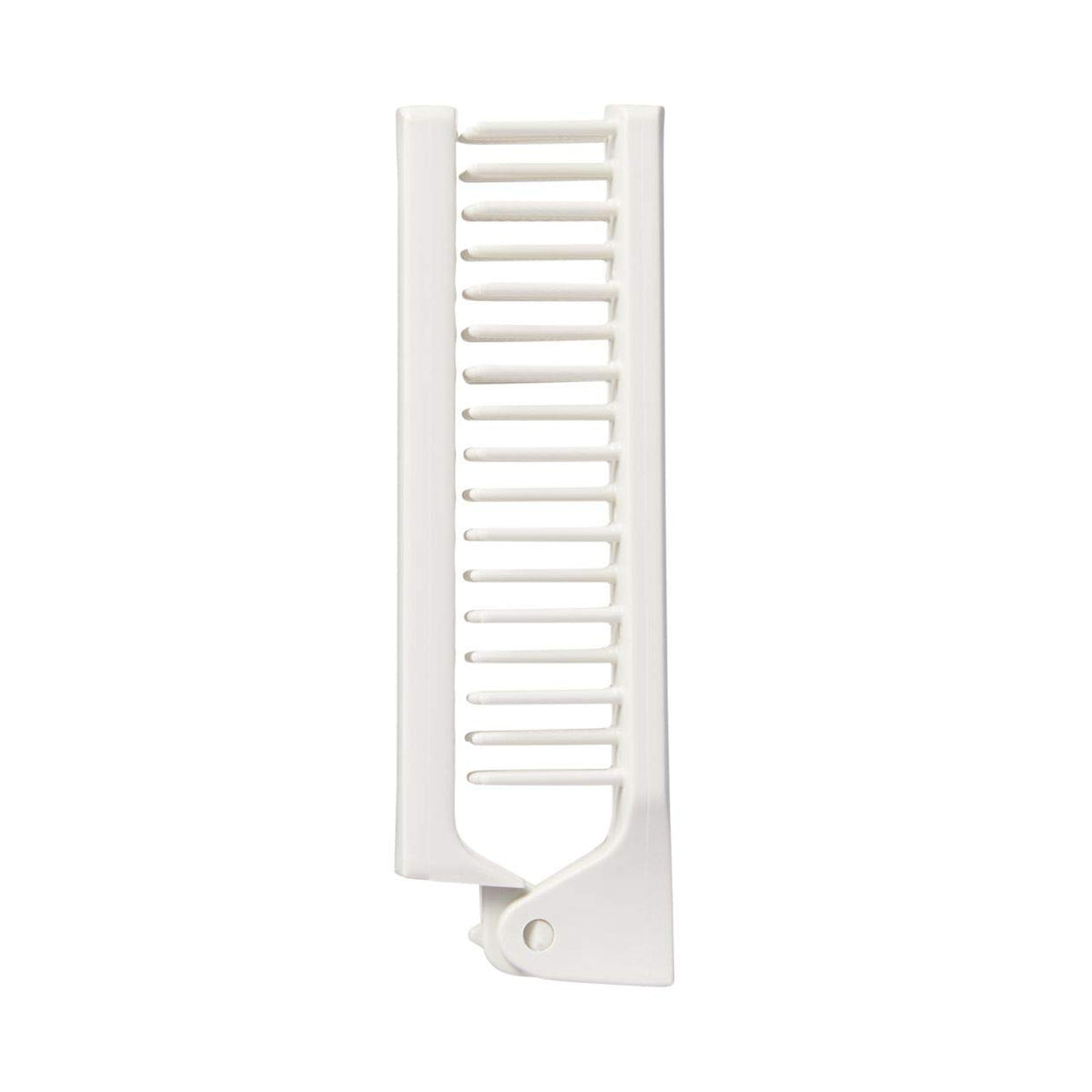MUJI Polypropylene Folding Hair Brush, Compact Travel Brush, White