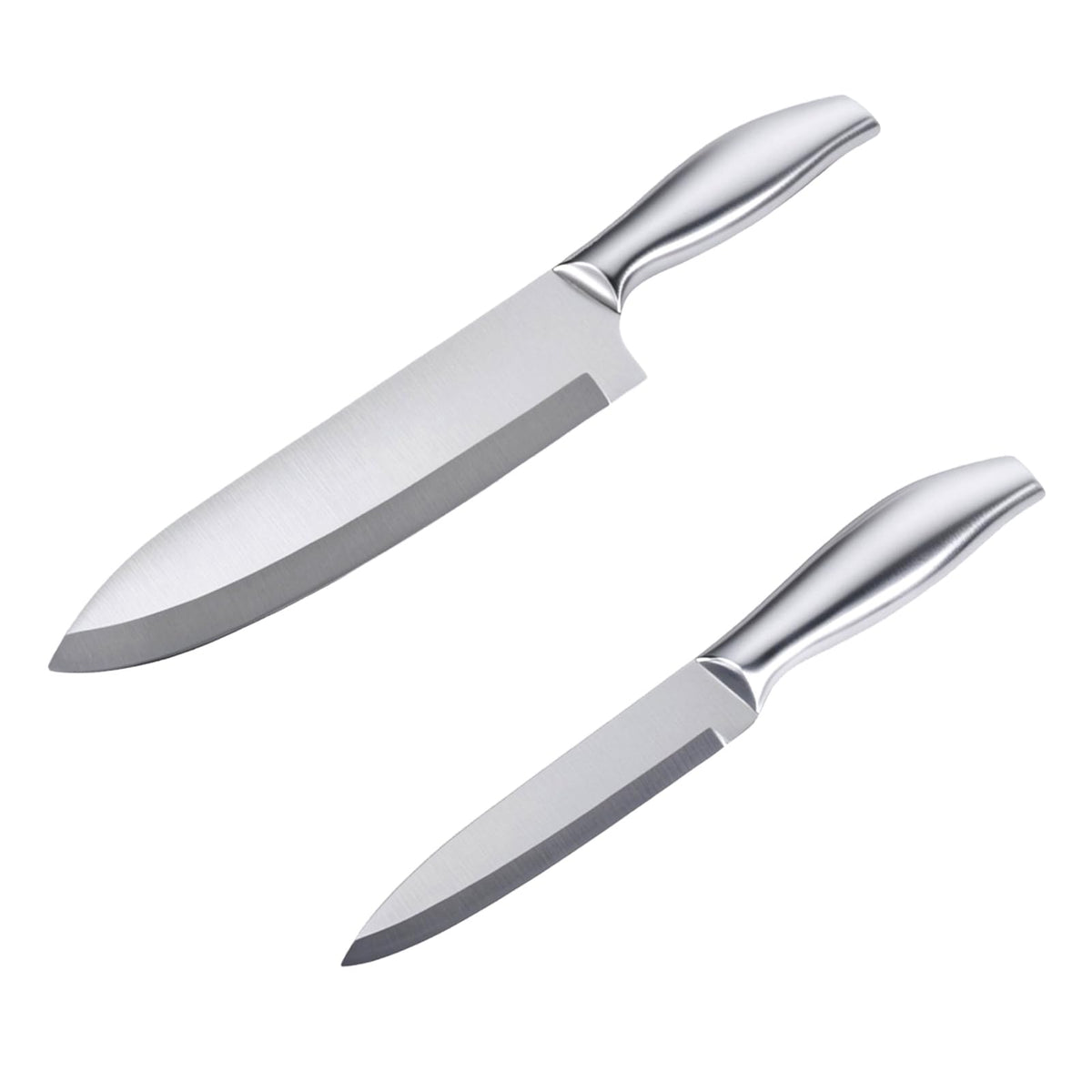 PLJDMOBTH Stainless Chef Knife and Petty Knife 2-Piece Set 295 mm and 235 mm