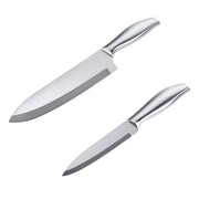 PLJDMOBTH Stainless Chef Knife and Petty Knife 2-Piece Set 295 mm and 235 mm