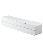 Yamazaki Aqua Magnet Wrap Case, Wrap Cutter Case for 22 cm or 30 cm Wide Wrap and Foil, ABS Resin with Stainless Blade, 22 cm Model 25 x 5.5 x 5 cm, White, Red or Green