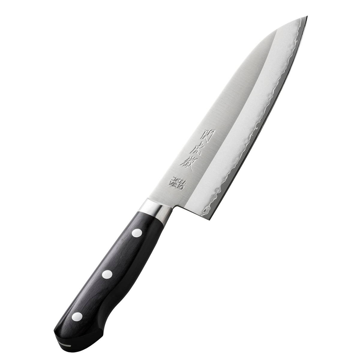 Yasuda Hamono Seki Kotetsu V-Gold No.10 Guarded Santoku Knife 180 mm (YG300)