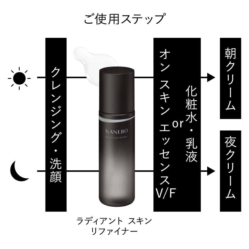 KANEBO Radiant Skin Refiner Wipe-Off Lotion, 200 mL Bottle or Refill