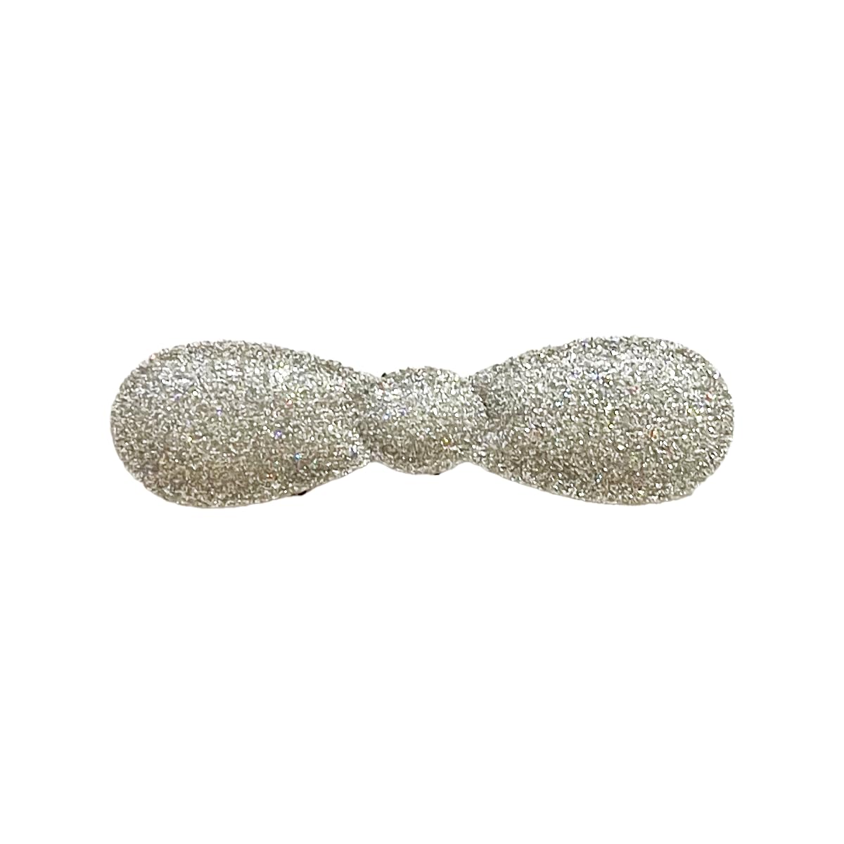Glitter Plain-Color No-Crease Hair Clip for Bangs, Made in Japan, Ribbons, Cross, Hearts, Five-Point Shapes and Rectangles