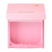 Integrate Compact Case for Suppin Maker Tone-Up Powder UV Refill, Empty Pink Powder Case with Gold Heart, Made in Japan