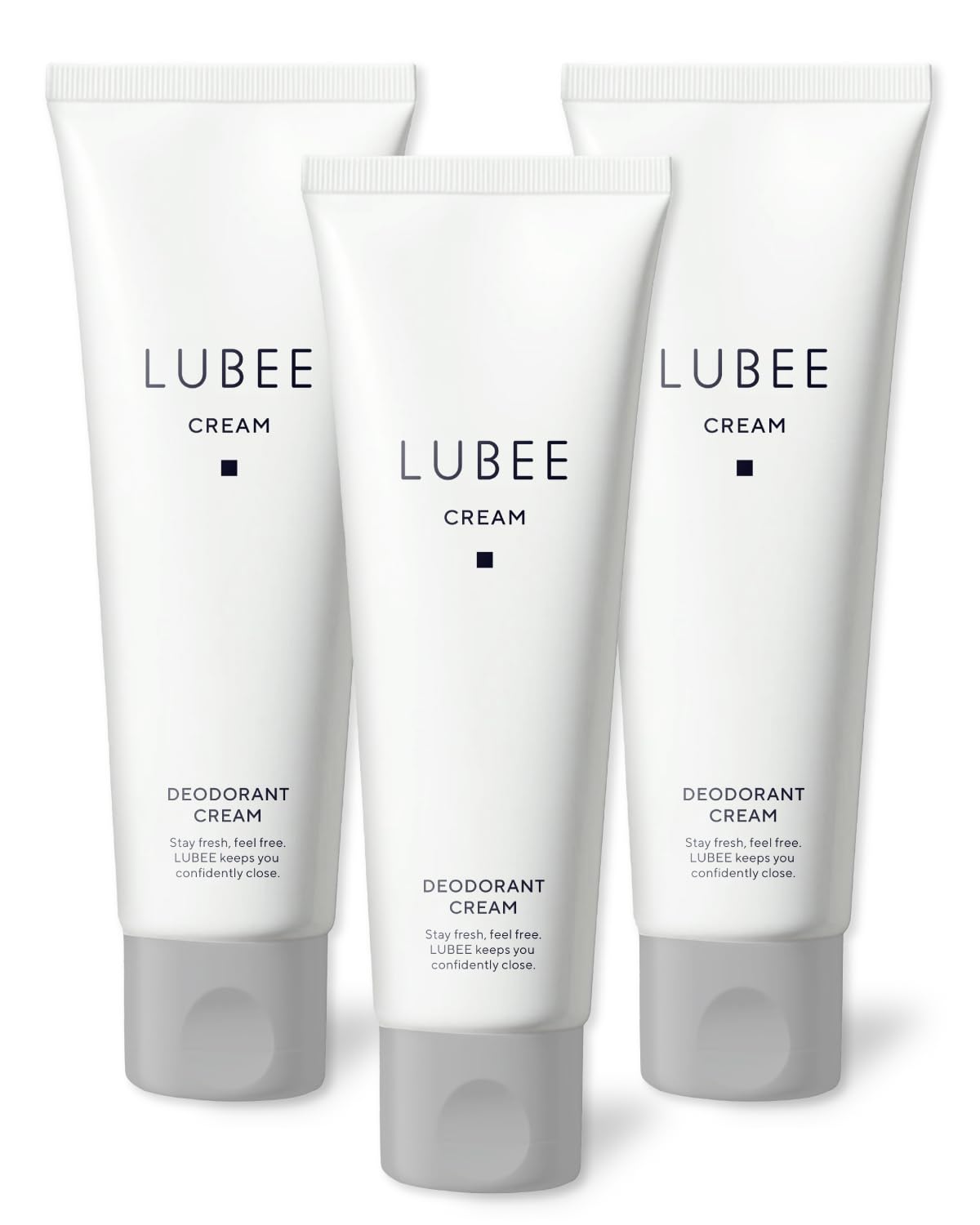 LUBEE Deodorant Cream 30 g, Unscented Underarm Deodorant and Antiperspirant Quasi-Drug, 1, 2 or 3 Tubes