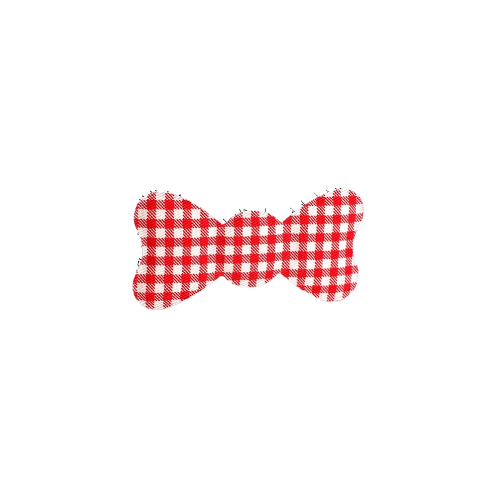 Standard Series No-Crease Hair Clip for Bangs, Made in Japan, Dot, Check and Stripe Ribbons in Mini, Middle and Large Sizes