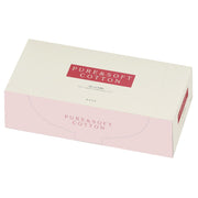 Kose Pure and Soft Cotton, 128 Sheets of 100% Natural Cotton Pads, Slightly Large 60 x 70 mm, for Lotion and Makeup Removal