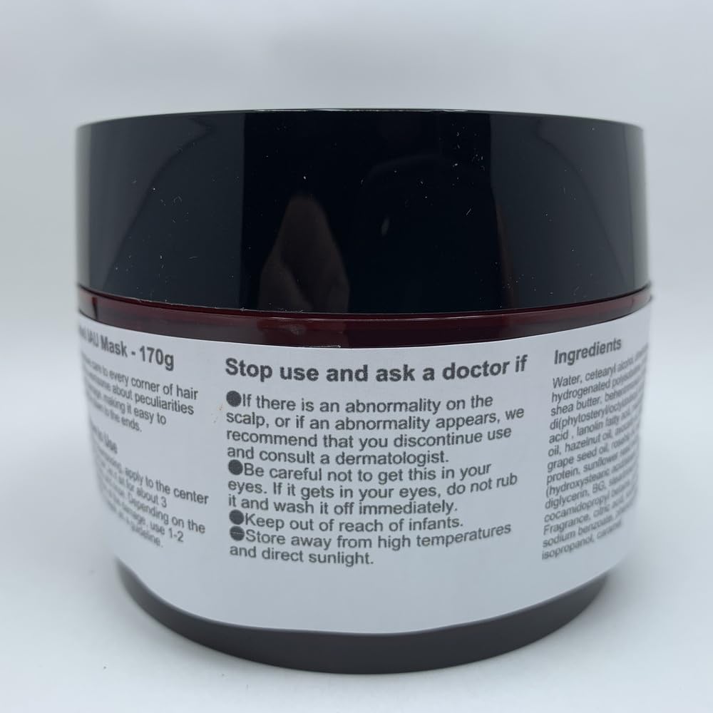 Lebel IAU Mask, Intensive Hair Treatment Mask for Damaged Hair with Plant Oils, Floral Scent, 170 g