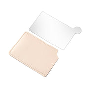 Wovzoe Stainless Steel Makeup Mixing Plate, Business Card Size Foundation and Nail Colour Blending Palette That Also Works as a Hand Mirror