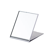 Horiuchi Mirror Slim and Light Compact Folding Mirror, Handheld and Tabletop Makeup Mirror in M and L Sizes, Silver, Black or White, Made in Japan