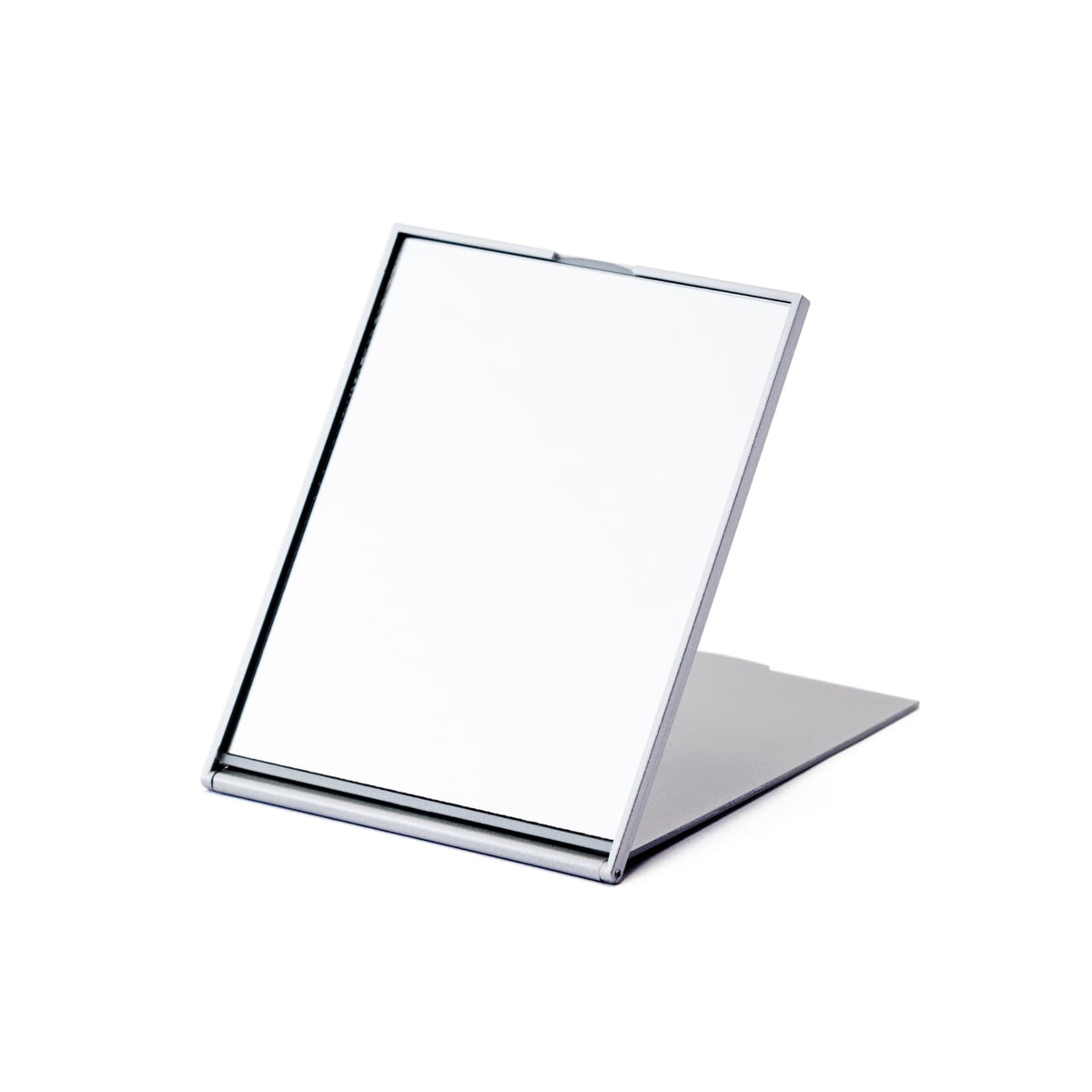 Horiuchi Mirror Slim and Light Compact Folding Mirror, Handheld and Tabletop Makeup Mirror in M and L Sizes, Silver, Black or White, Made in Japan