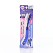 Chasty Metallic Mascara Comb N, Folding Metal-Tooth Lash Comb in Navy Blue, Natural Type, Limited Colour, Made in Japan
