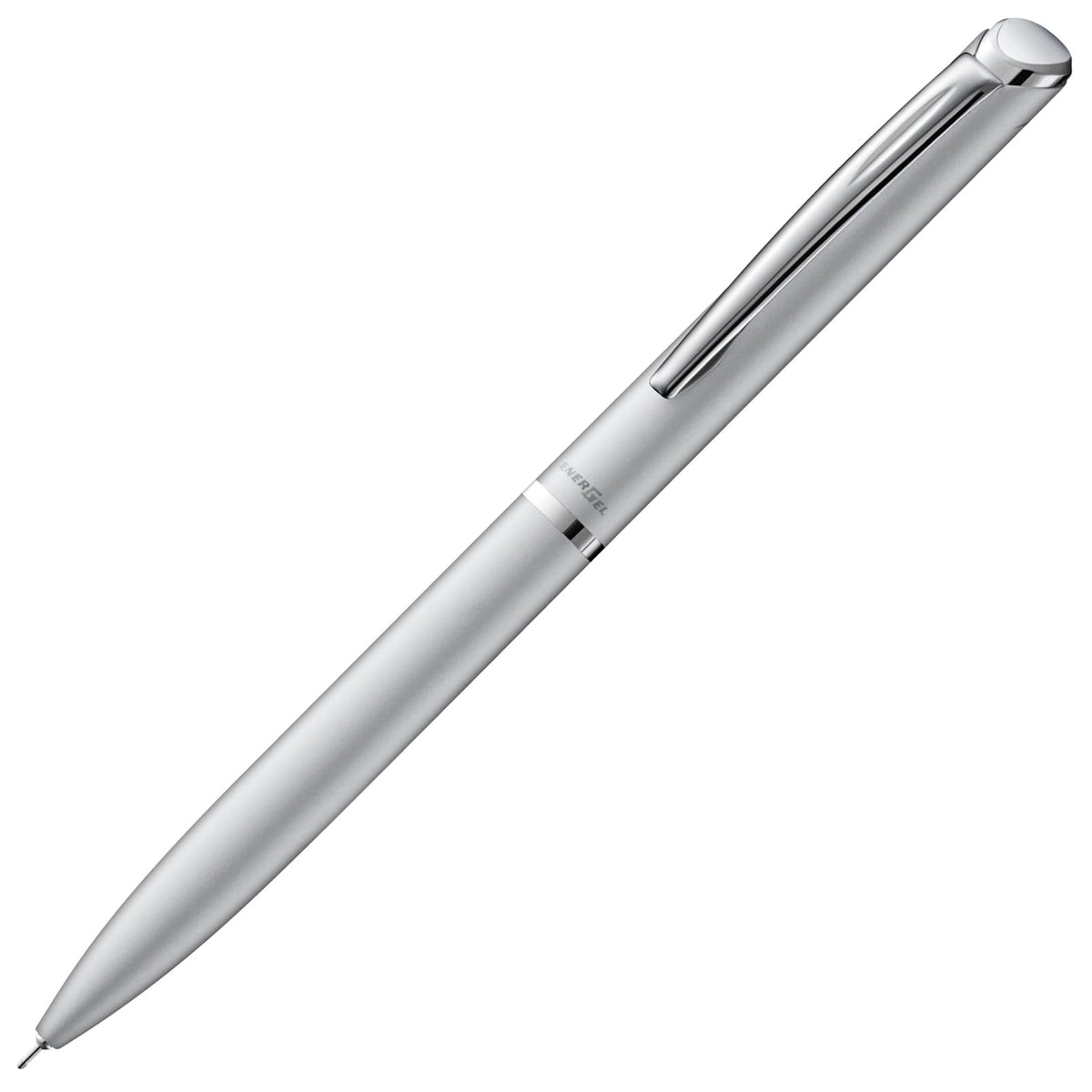 Pentel EnerGel Philography Gel Ink Ballpoint Pen 0.5 mm, Rotary Slim Brass Barrel Pen with Fast-Drying Black Ink, 20 x 15 x 150 mm and 25 g, Black, Silver, White, Brown, Blue, Red and Pastel Colours