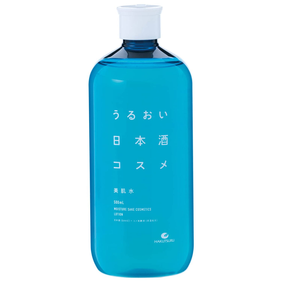 Hakutsuru Moisture Sake Cosmetics Beauty Skin Water, Sake and Niacinamide Lotion, Paraben-Free and Mineral-Oil-Free, 500 mL