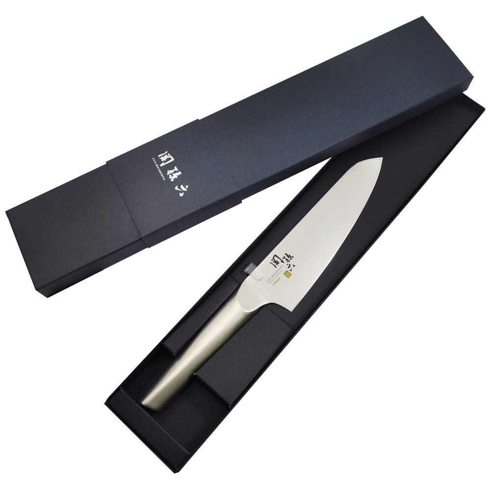 KAI Seki Magoroku 10000ST All-Stainless Santoku Knife 165 mm