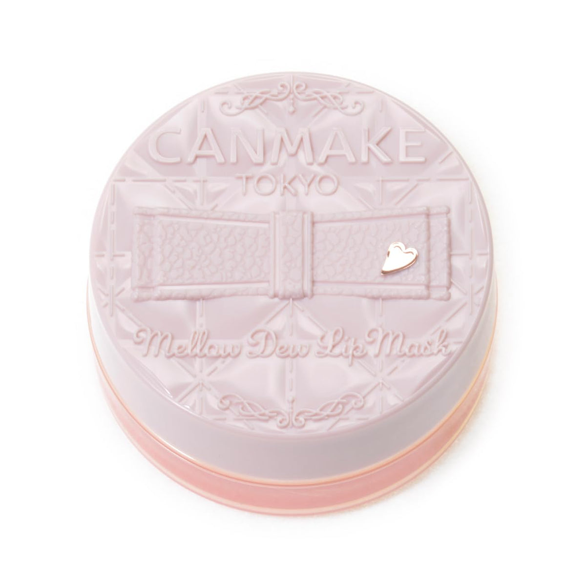 Canmake Mellow Dew Lip Mask, 01 Clear Pink, Overnight Intensive Moisturizing Lip Care, 4 g Jar with Spatula