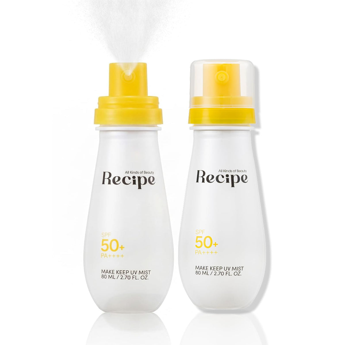 %Recipe Makeup Keep UV Mist — 80 mL × 2