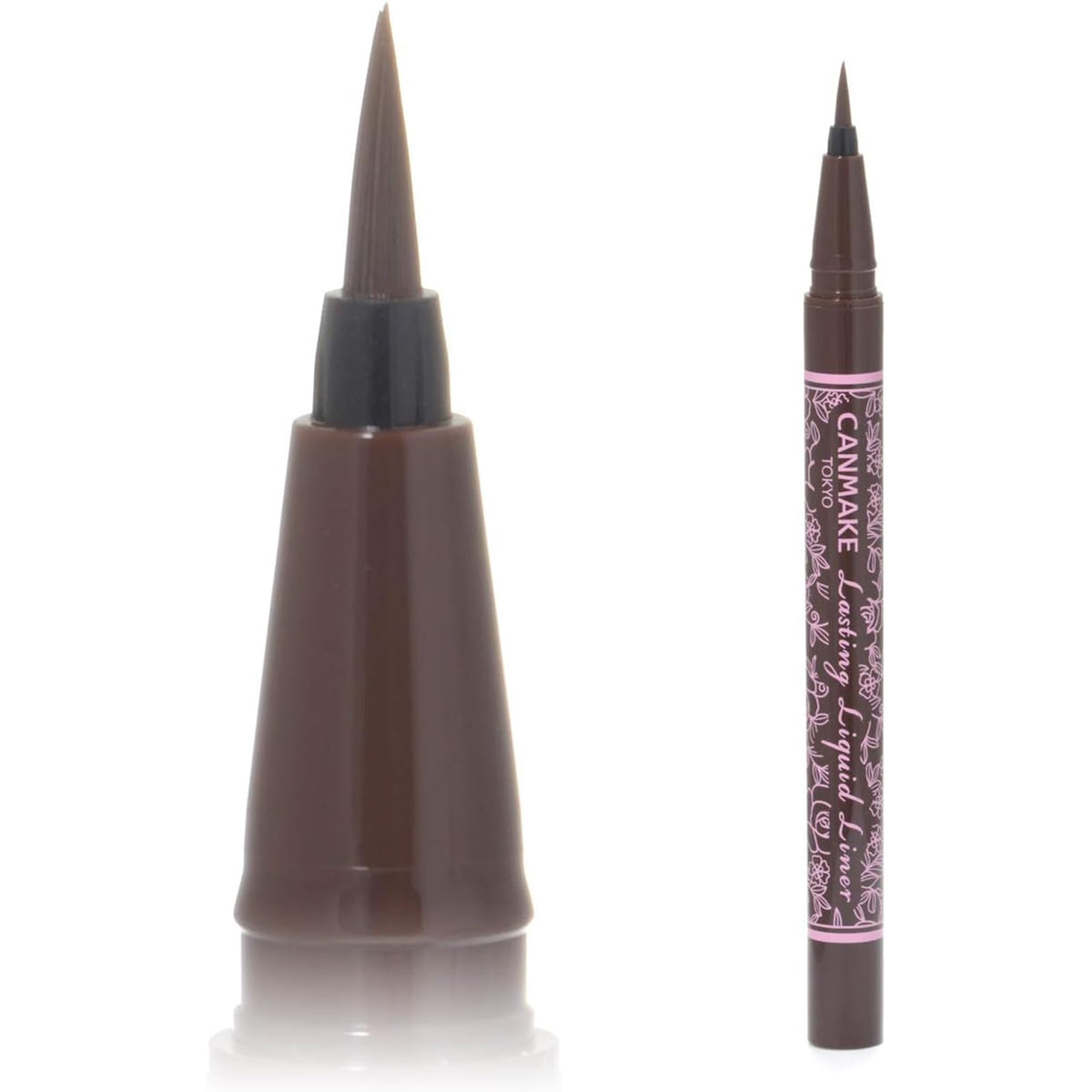 Canmake Lasting Liquid Liner, 0.1 mm Ultra-Fine Quick-Drying Liquid Eyeliner that Resists Water, Sweat, Tears and Sebum and Washes Off with Warm Water