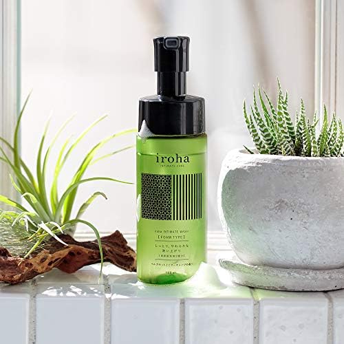 iroha Intimate Wash on bathroom shelf