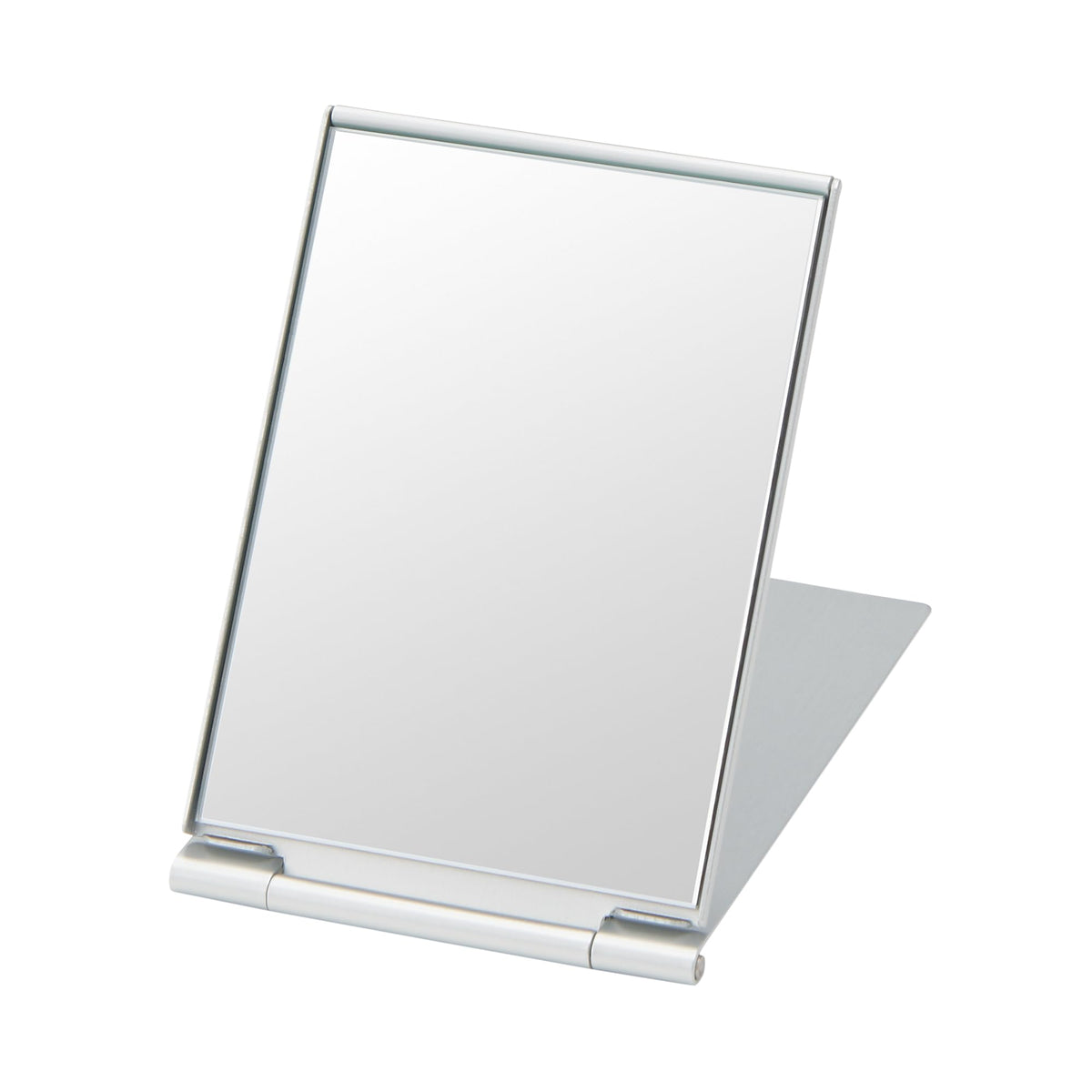 Muji Aluminium Folding Mirror, Slim Portable Glass Mirror with Aluminium Case, Size S, M or L