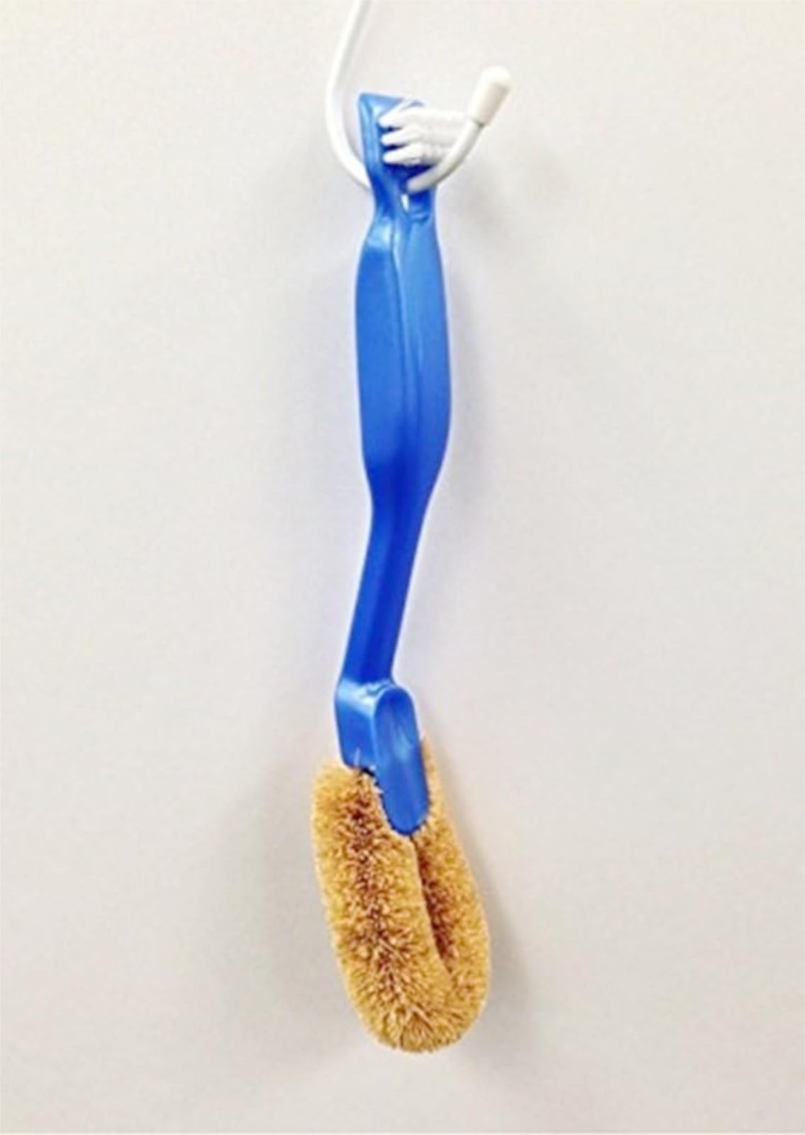 Ohe My Laundry Kids Shoe Cleaner Brush, Coir Brush, Mini Brush and Scraper in One Handle, About 25.5 x 5 x 4 cm, 48 g, Blue