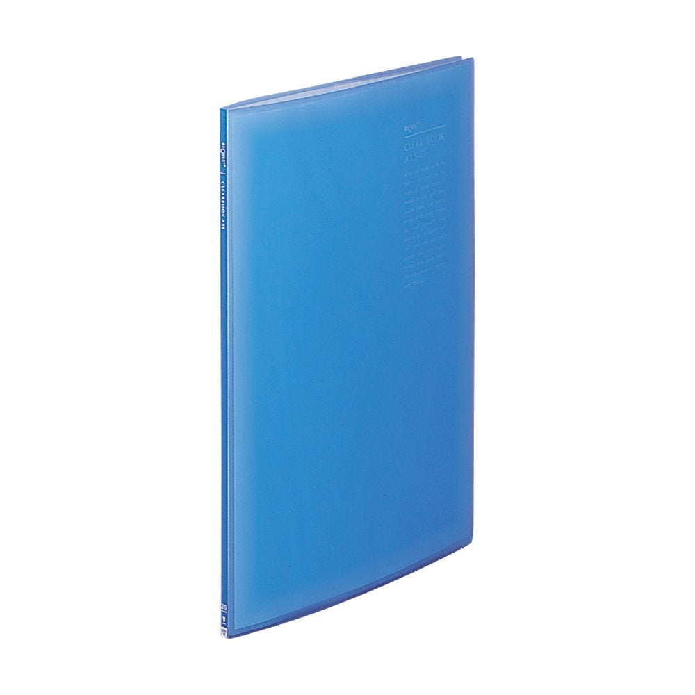Lihit Lab Clear Book 20 Pockets, Vertical Top-Loading Display Book in A3L 11 x 334 x 452 mm or B4L 11 x 286 x 407 mm, Clear or Blue