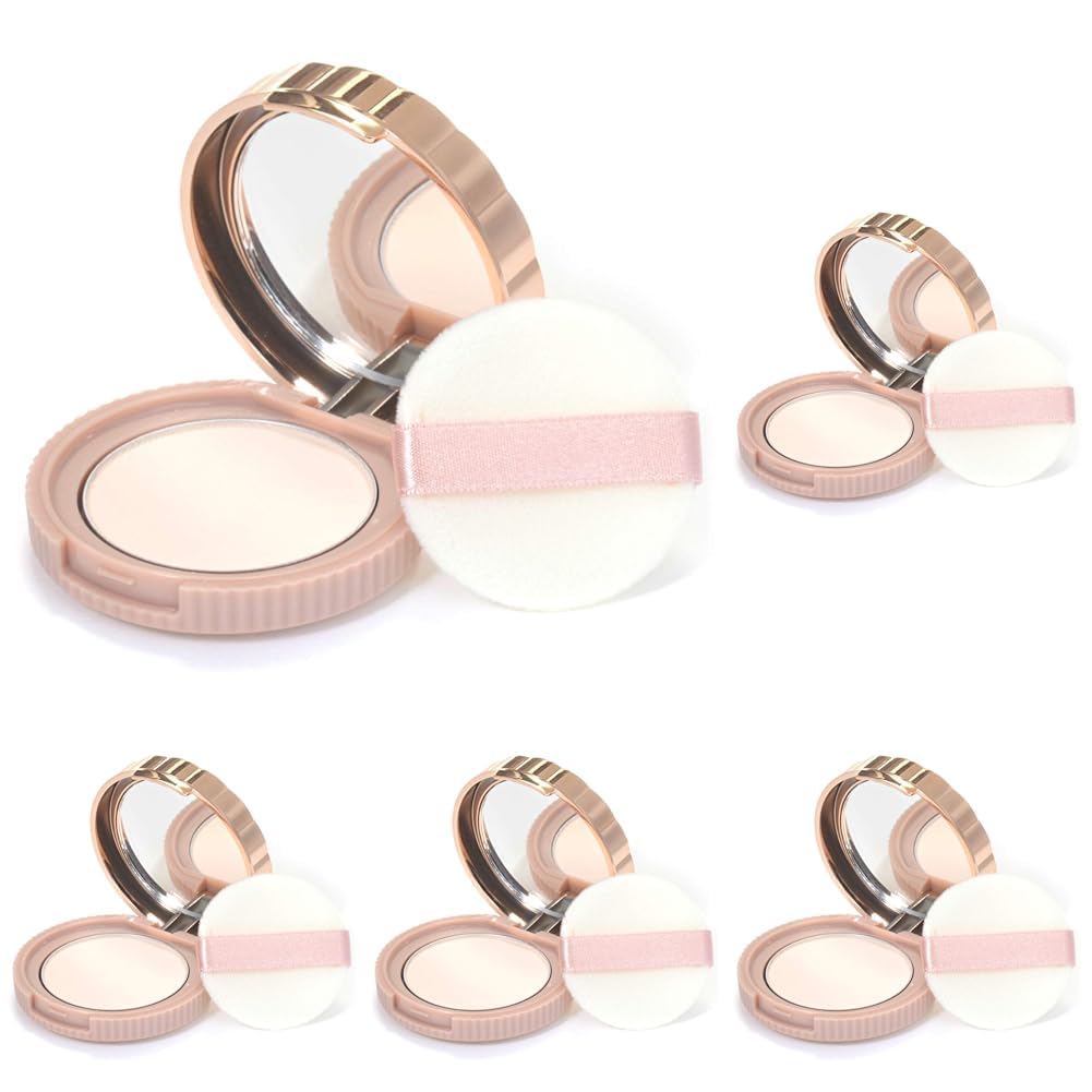 Canmake Secret Beauty Powder, Compact Pressed Face Powder with Mirror and Puff for Day, Night and Touch-Ups, 4.5 g