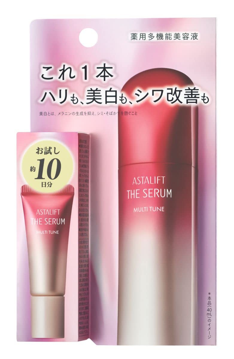 Astalift The Serum Multi Tune, 40 mL Bottle, 40 mL Refill or 8 mL Trial, Medicated Multi-Function Serum