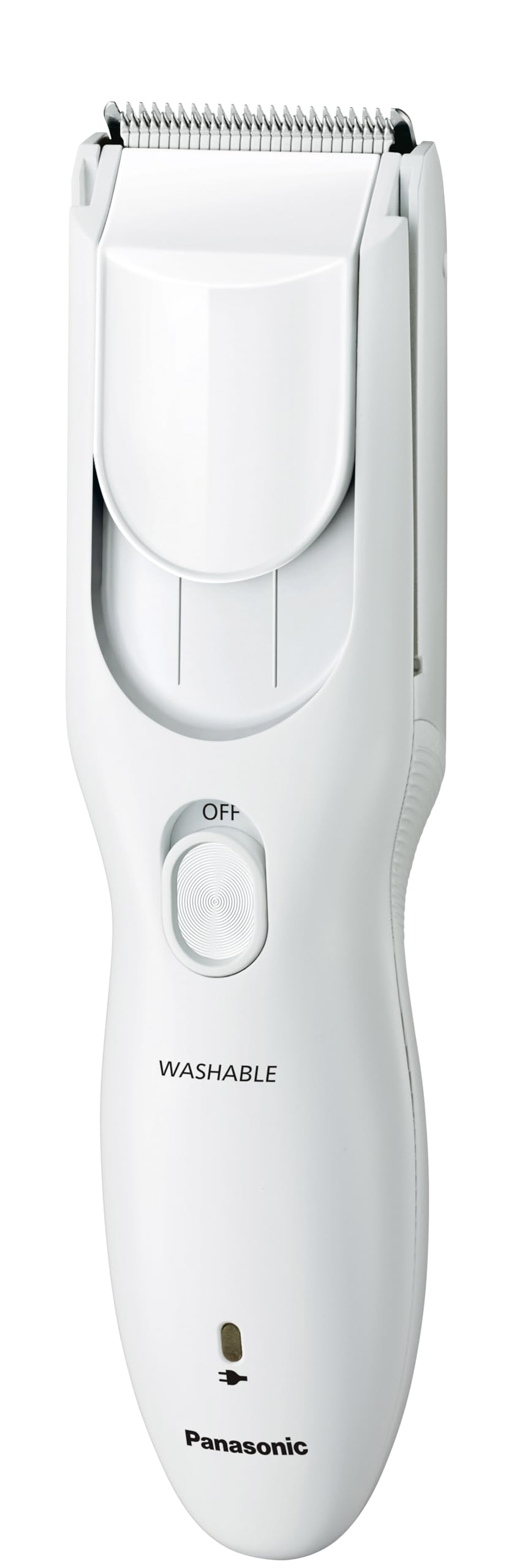 Panasonic Family Hair Clipper ER-GF42-W, Rechargeable and AC Cordless Clipper, Washable Head, 45-Degree Blade, 0.5 to 12 mm, White