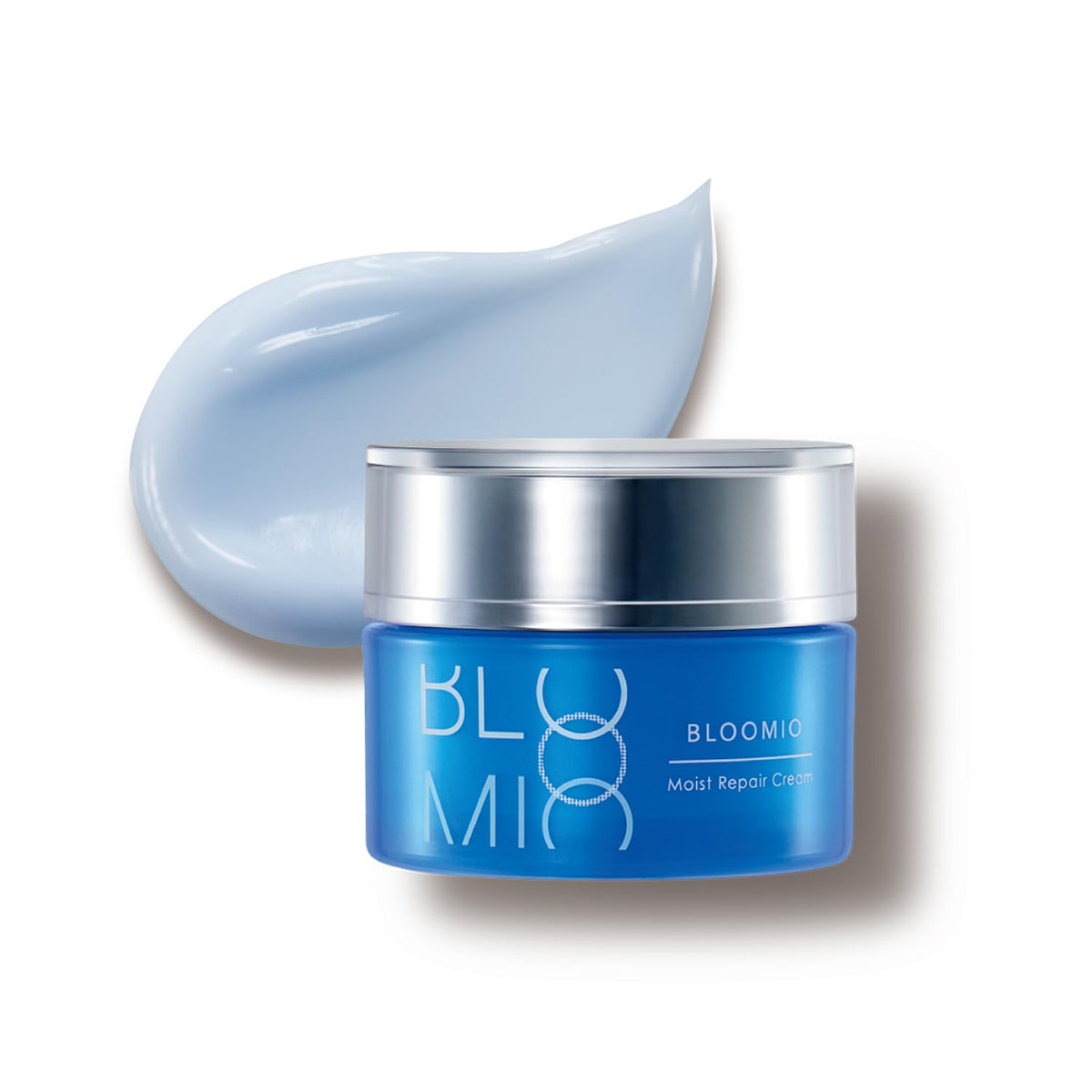 BLOOMIO Moist Repair Cream, Rich Face Cream with Blue Ceramide and Niacinamide, Calming Fruit Scent, 30 g Jar with Spatula