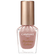 Canmake Foundation Colors, Sheer Quick-Dry Nail Foundation that Also Works as a Base Coat with a Round Brush, 8 mL