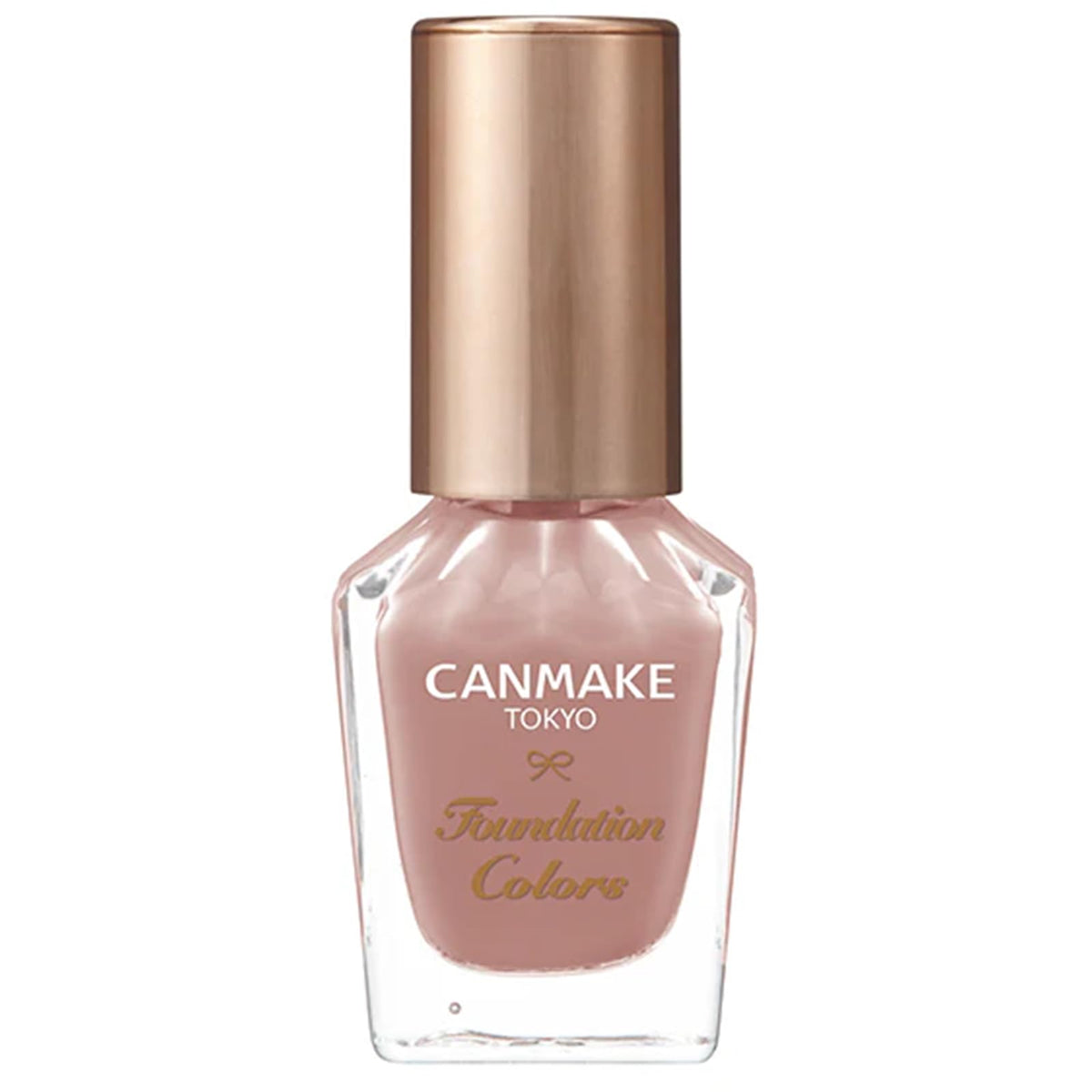 Canmake Foundation Colors, Sheer Quick-Dry Nail Foundation that Also Works as a Base Coat with a Round Brush, 8 mL