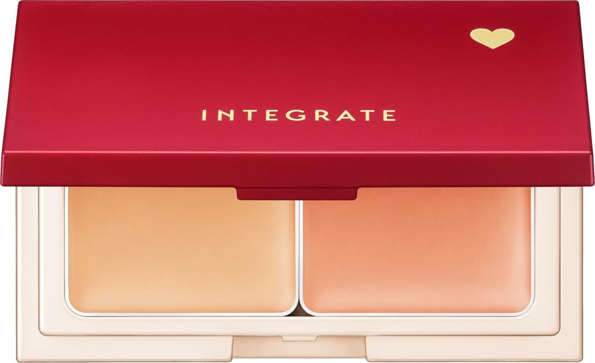 INTEGRATE Melty Fit Concealer — Easy Finger-Applied Two-Color Palette, 4g