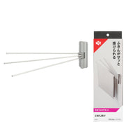 LEC Dish Cloth Hanger, Three Movable Stainless Arms with Neodymium Magnet or Gel Suction Mounting, Holds 300 g