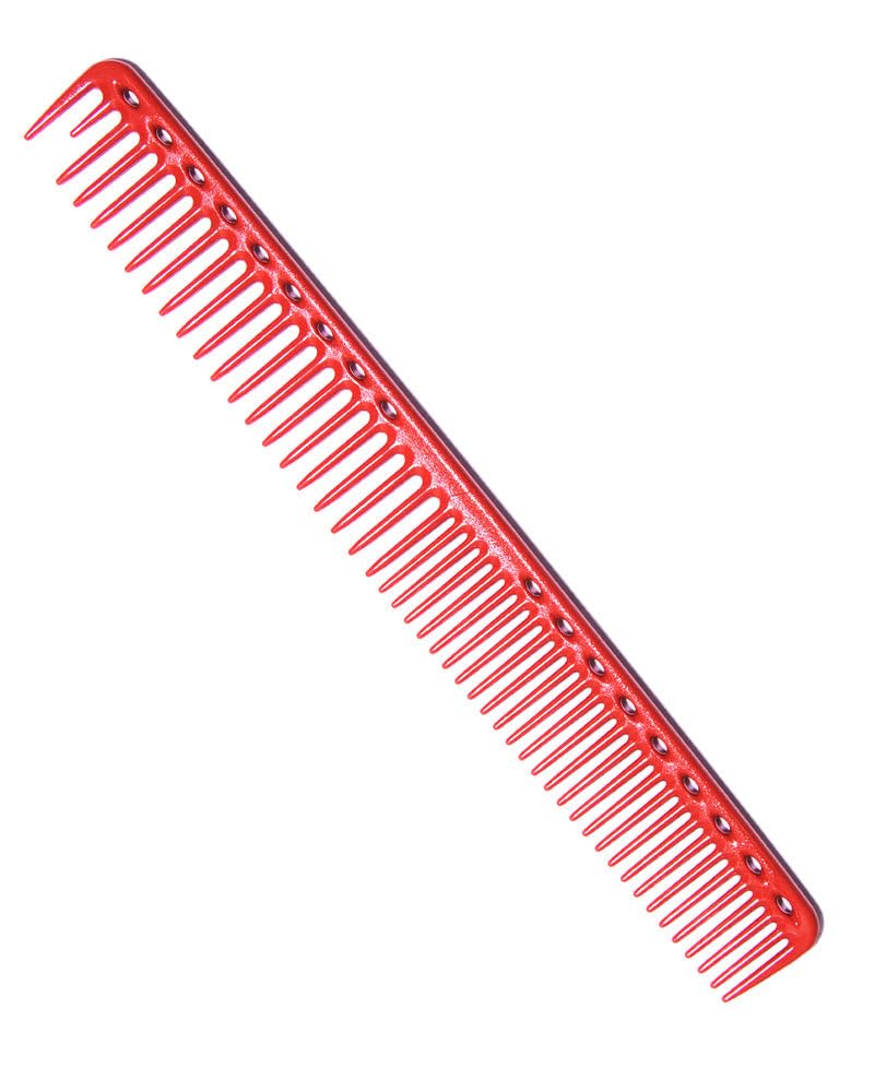 Y.S.PARK YS-333 Round Tooth Extra Long Cutting Comb, Red, 9 Inch Ultem Plastic Comb