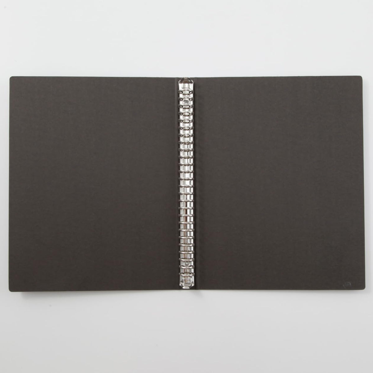 MUJI B5 26-Hole Binder, Paper Cover Ring Binder with Steel Fittings, 26 mm Spine, 280 x 219 mm Cover, Beige or Dark Grey