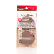 Rosy Rosa Multi Foundation Puff 2P Slim, Brown, Drop-Shaped Latex-Free Puffs for Cushion, Liquid, Cream and Powder Foundation