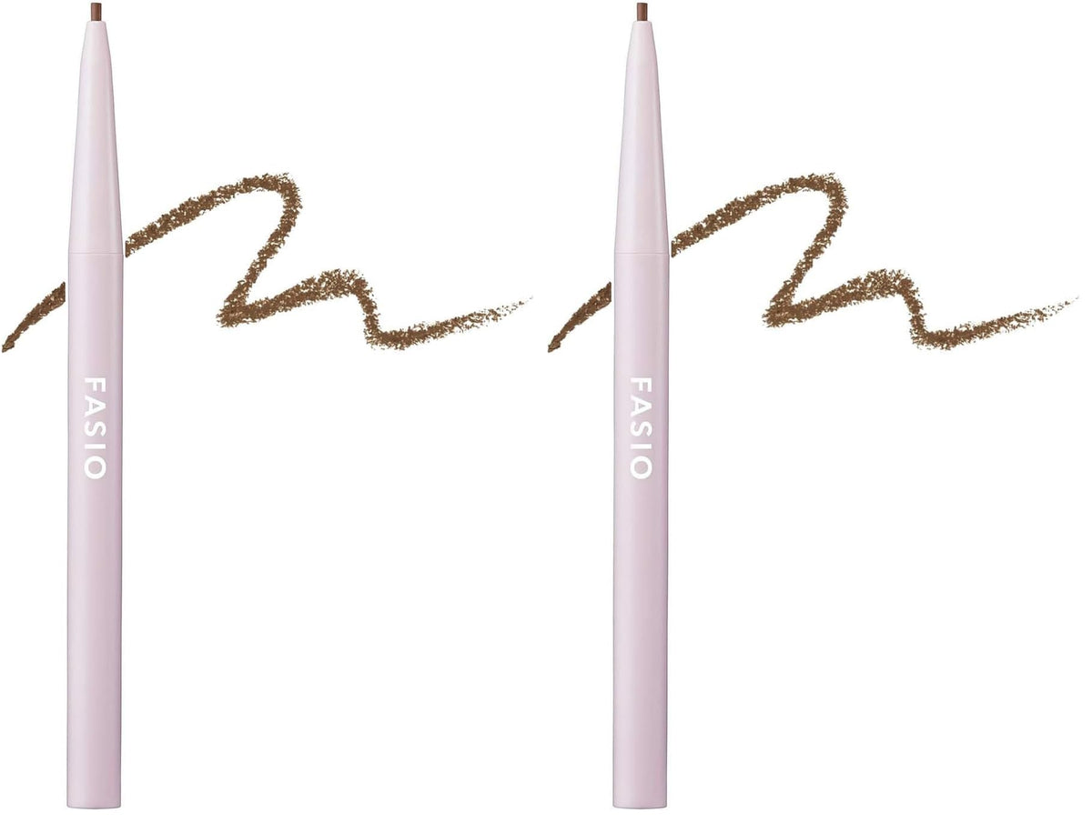 FASIO Waterproof Eyebrow Pencil, 1.5 mm Fine Core Brow Pencil, Fragrance-Free, 0.07 g