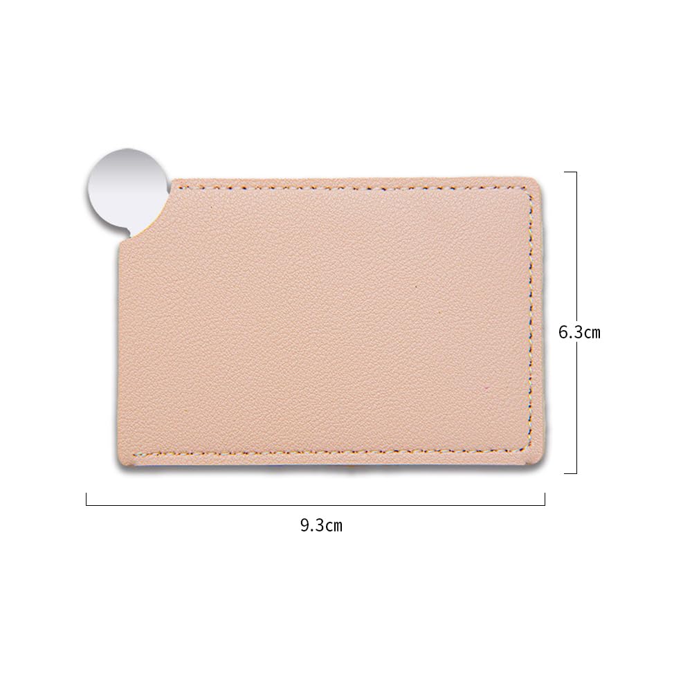 Wovzoe Stainless Steel Makeup Mixing Plate, Business Card Size Foundation and Nail Colour Blending Palette That Also Works as a Hand Mirror