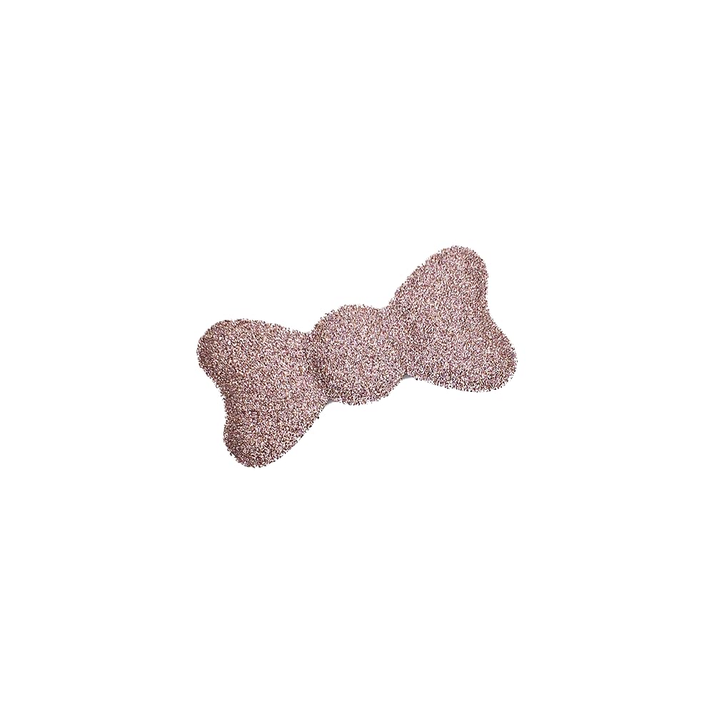 Glitter Plain-Color No-Crease Hair Clip for Bangs, Made in Japan, Ribbons, Cross, Hearts, Five-Point Shapes and Rectangles