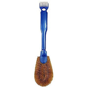 Ohe My Laundry Kids Shoe Cleaner Brush, Coir Brush, Mini Brush and Scraper in One Handle, About 25.5 x 5 x 4 cm, 48 g, Blue